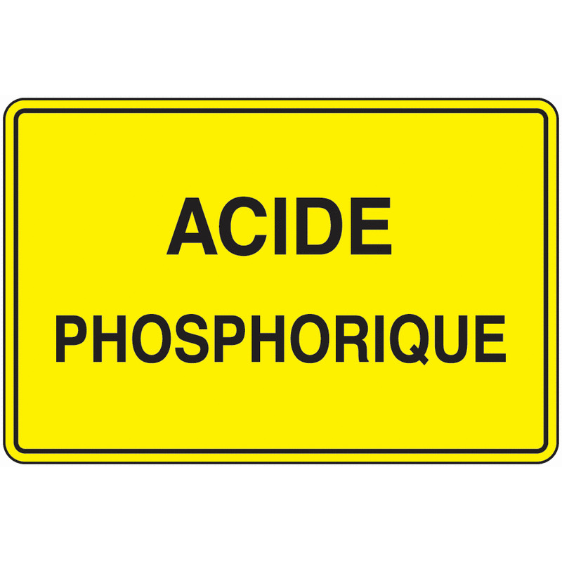 Panneau Danger Acide | Signalétique Risque Chimique Industriel