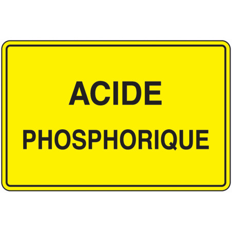 Panneau Danger Acide | Signalétique Risque Chimique Industriel