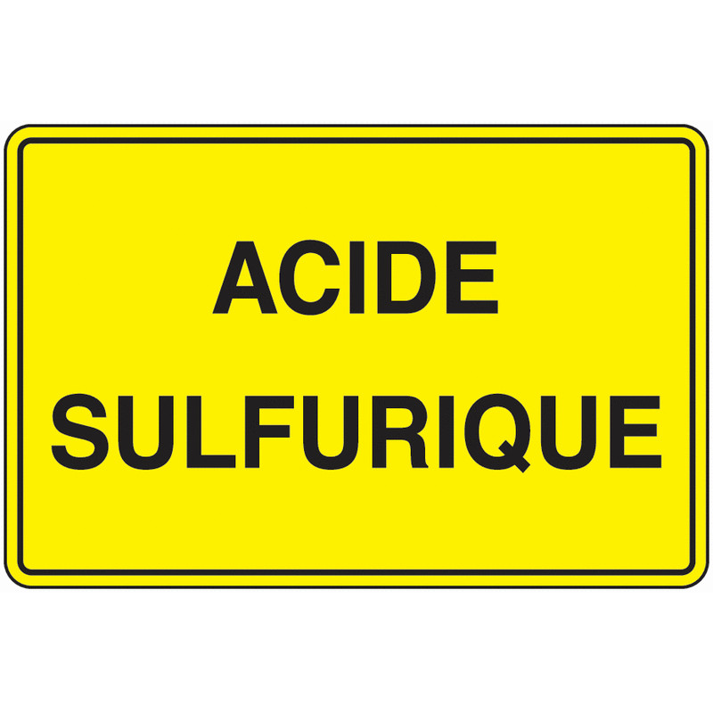 Panneau Danger Acide | Signalétique Risque Chimique - Zone-Print