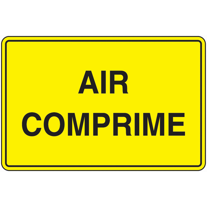 Panneau Signalisation Air Comprimé - Sécurité Industrielle