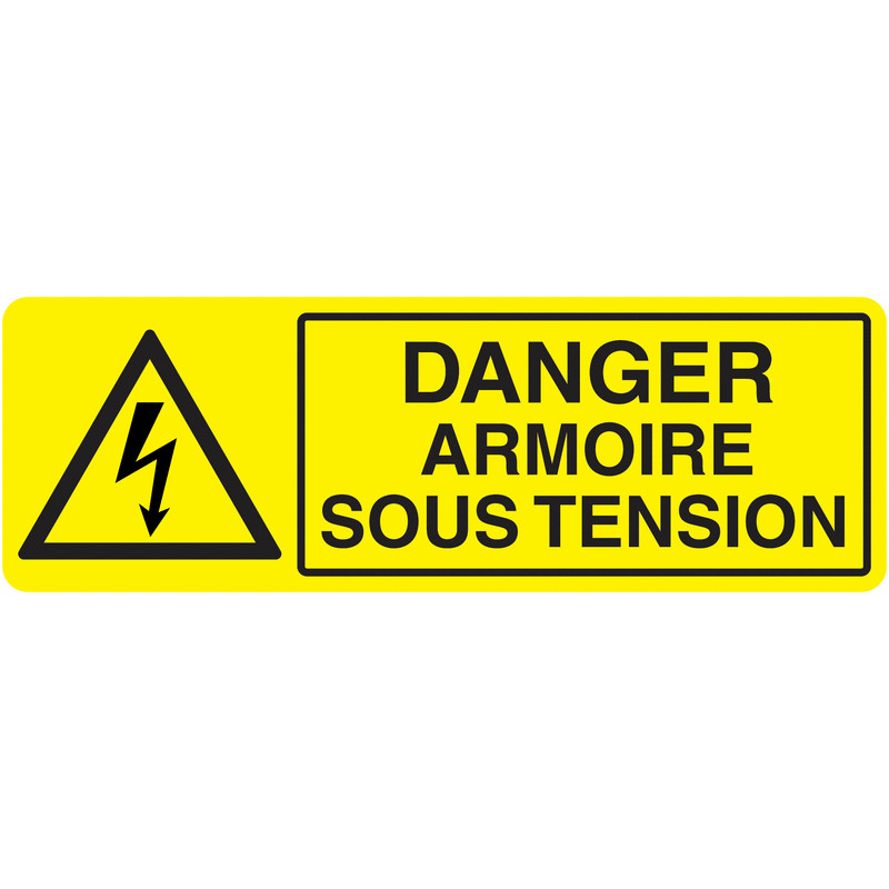 Panneau Danger Électrique Armoire - Signalétique Pro