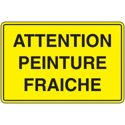 Panneau Attention Peinture Fraîche | Signalétique Pro Zone-Print