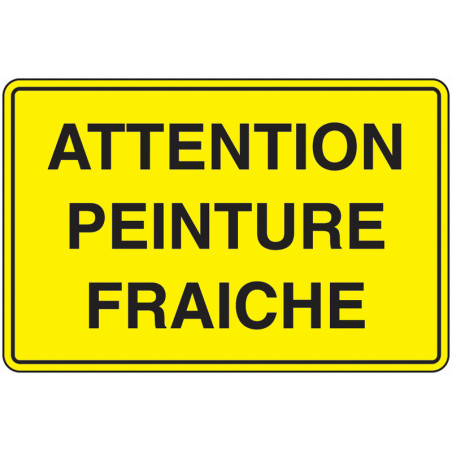 Panneau Attention Peinture Fraîche | Signalétique Pro Zone-Print