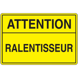 Panneau Attention Vitesse - Signalisation Sécurité Pro