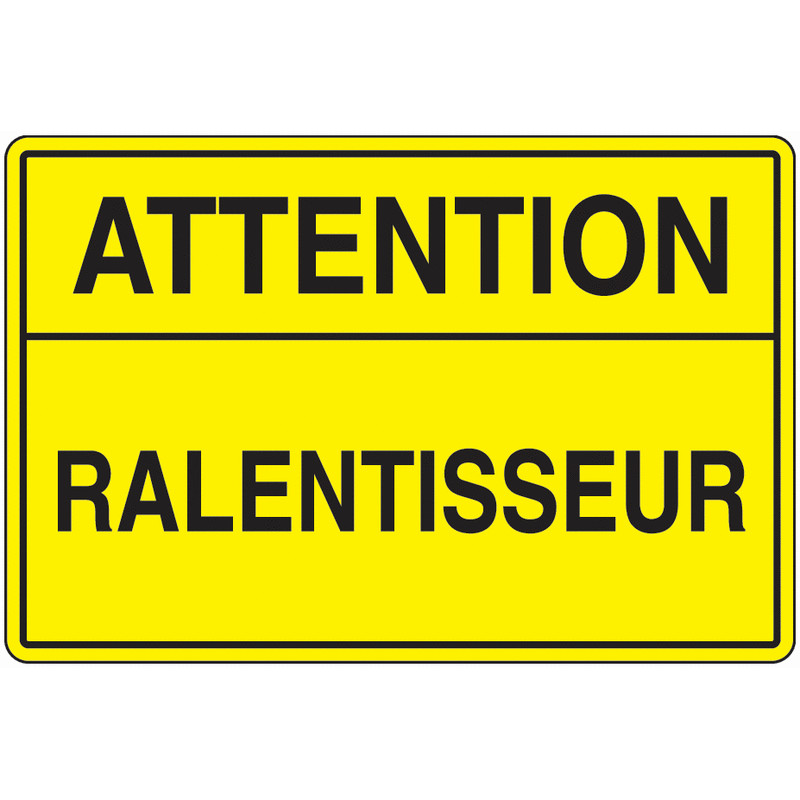 Panneau Attention Vitesse - Signalisation Sécurité Pro