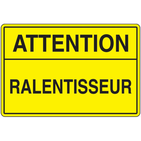 Panneau Attention Vitesse - Signalisation Sécurité Pro