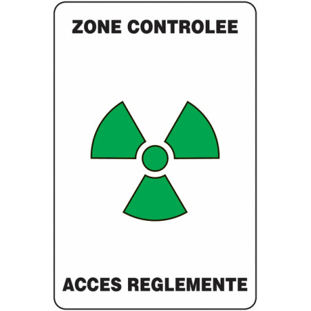 Panneau Zone Accès Réglementé | Signalétique Industrielle