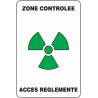 Panneau Zone Accès Réglementé | Signalétique Industrielle
