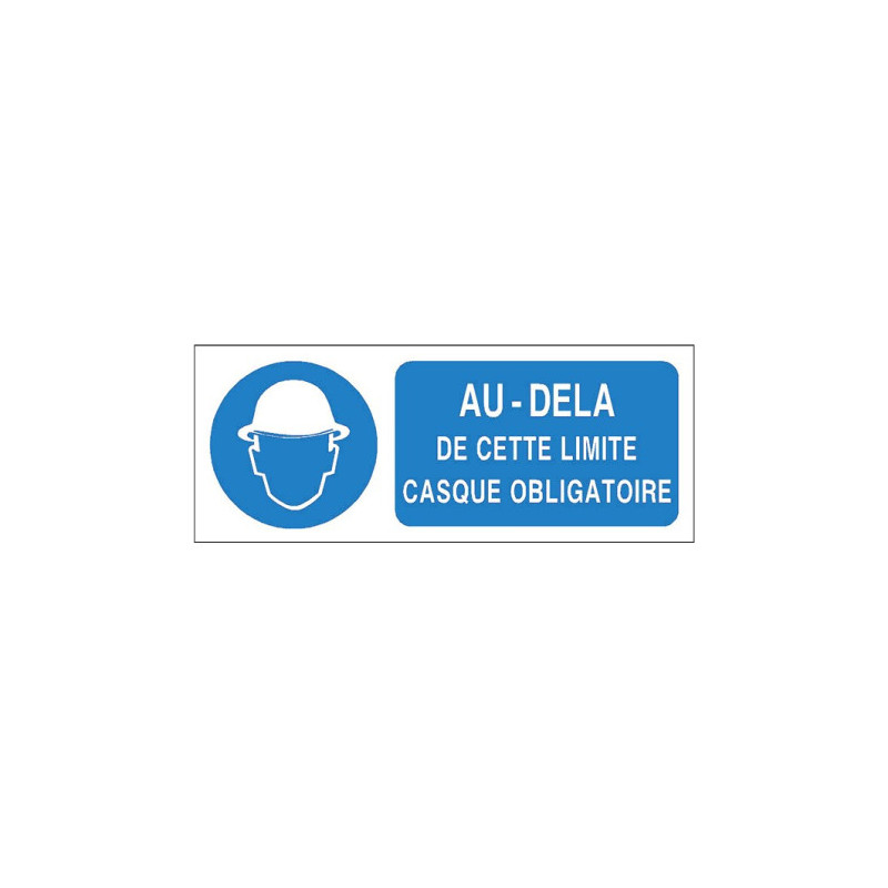 Panneau Casque Obligatoire | Signalétique Sécurité Industrielle