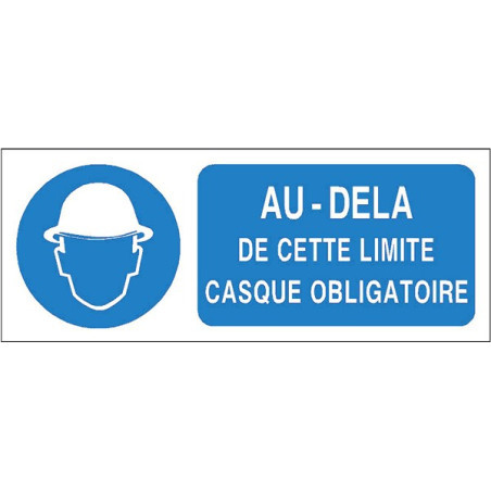 Panneau Casque Obligatoire | Signalétique Sécurité Industrielle