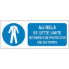 Panneau Obligation Vêtements Protection | Signalisation EPI - Zone-Print