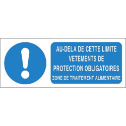 Panneau Obligation Vêtements de Protection | Zone-Print.fr