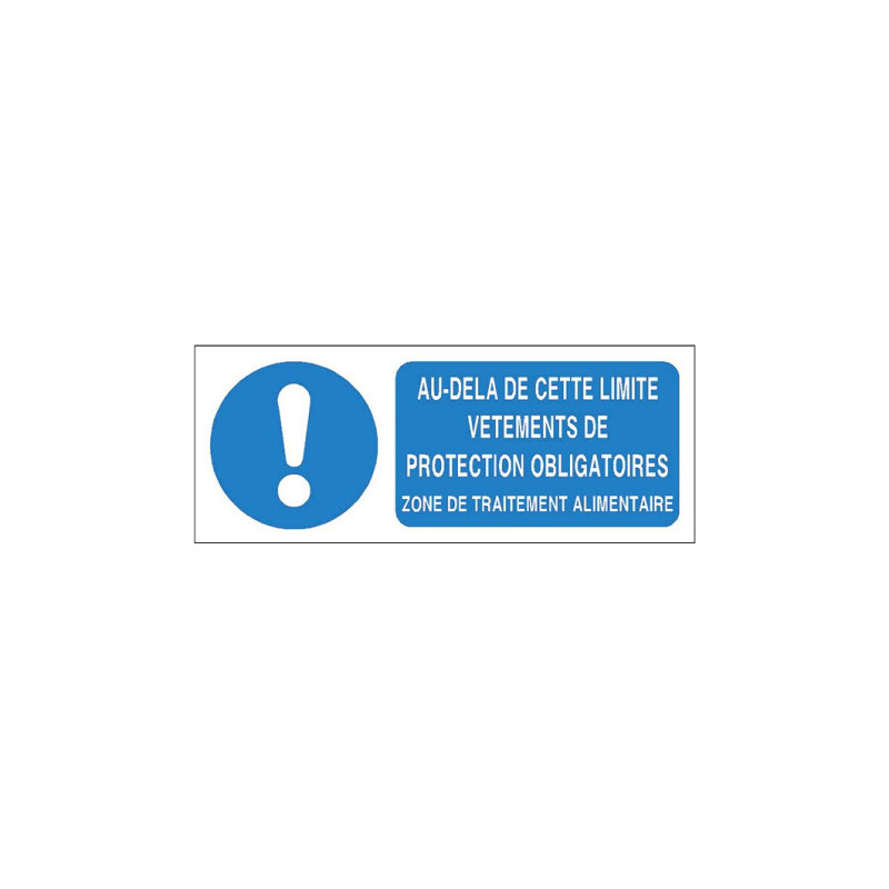 Panneau Obligation Vêtements de Protection | Zone-Print.fr