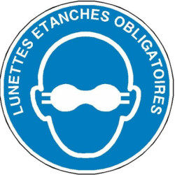 Panneau Lunettes de Protection Étanche Obligatoires | Zone-Print