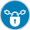 Panneau Obligation Verrouillage Industriel ISO 7010 | Zone-Print