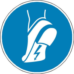 Panneau Obligation Chaussures Antistatiques | ISO 7010 M032