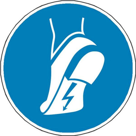 Panneau Obligation Chaussures Antistatiques | ISO 7010 M032