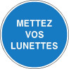 Panneau Obligation Lunettes de Protection | Zone-Print.fr