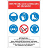 Panneau Consignes de Sécurité | Respectez les Règles