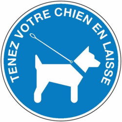 Signalétique Chiens en Laisse | Pro | Zone-Print.fr