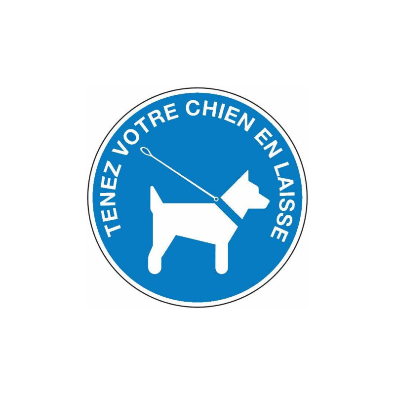 Signalétique Chiens en Laisse | Pro | Zone-Print.fr