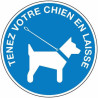 Signalétique Chiens en Laisse | Pro | Zone-Print.fr