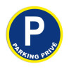 Panneau Obligation Parking Privé - Signalétique Pro Zone-Print