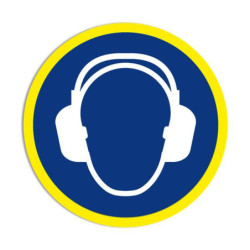 Panneau Obligation Casque Anti-Bruit | ISO 7010 | Zone-Print