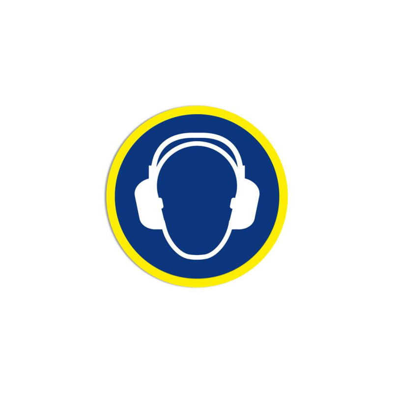 Panneau Obligation Casque Anti-Bruit | ISO 7010 | Zone-Print