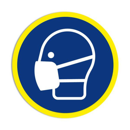 Panneau Obligation Masque ISO 7010 | Signalétique Industrielle