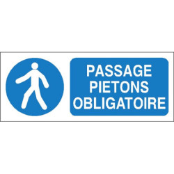 Panneau Passage Piétons Obligatoire | Sécurité Industrielle