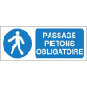 Panneau Passage Piétons Obligatoire | Sécurité Industrielle