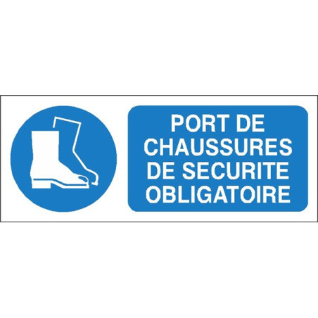Signalétique Obligatoire Chaussures de Sécurité Pro - Zone-Print.fr
