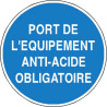 Panneau Obligation Anti-Acide | Signalétique Industrielle