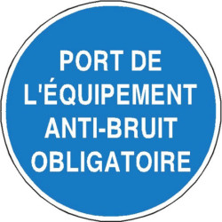 Panneau Obligation Protection Auditive | Zone-Print