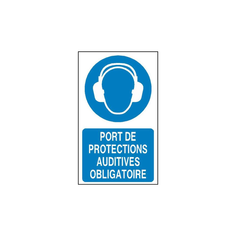 Panneau Obligation Port Protections Auditives | Zone-Print.fr