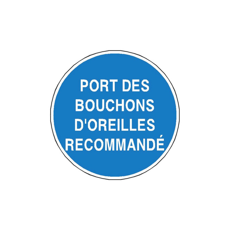 Panneau Obligation Protection Auditive - Zone-Print.fr