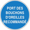 Panneau Obligation Protection Auditive - Zone-Print.fr