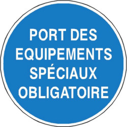 Panneau Obligation Port Équipements Spéciaux | Zone-Print