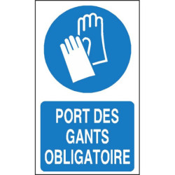 Panneau Port Gants Obligatoire | Sécurité Industrielle