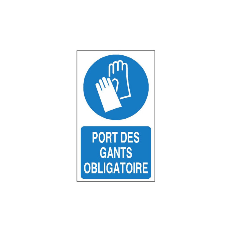 Panneau Port Gants Obligatoire | Sécurité Industrielle