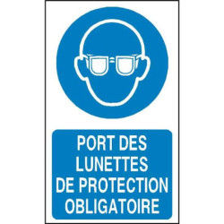 Panneau Obligatoire Lunettes de Protection | Sécurité Pro