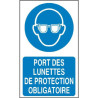 Panneau Obligatoire Lunettes de Protection | Sécurité Pro