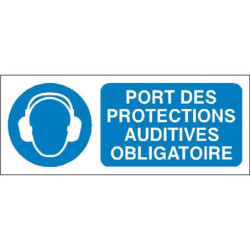 Panneau Obligation Port Protections Auditives - Sécurité Travail