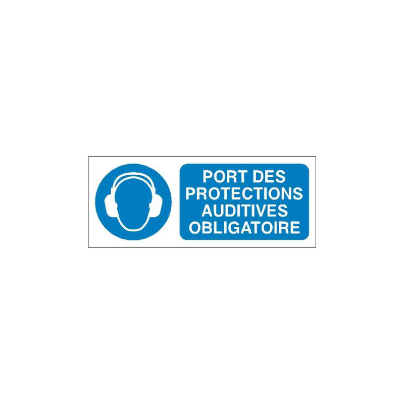 Panneau Obligation Port Protections Auditives - Sécurité Travail