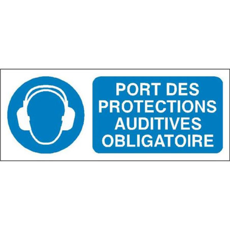 Panneau Obligation Port Protections Auditives - Sécurité Travail