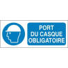 Panneau Port du Casque Obligatoire - Signalétique Sécurité