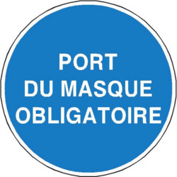 Panneau Obligation Masque | Signalétique Industrielle Zone-Print