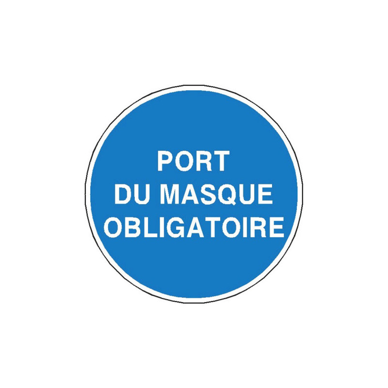Panneau Obligation Masque | Signalétique Industrielle Zone-Print