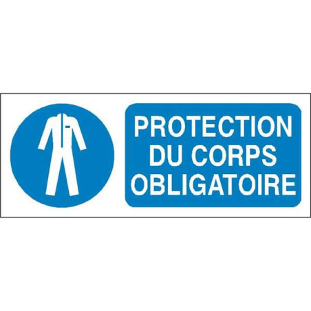 Panneau Obligation Protection Corps | Signalétique Sécurité
